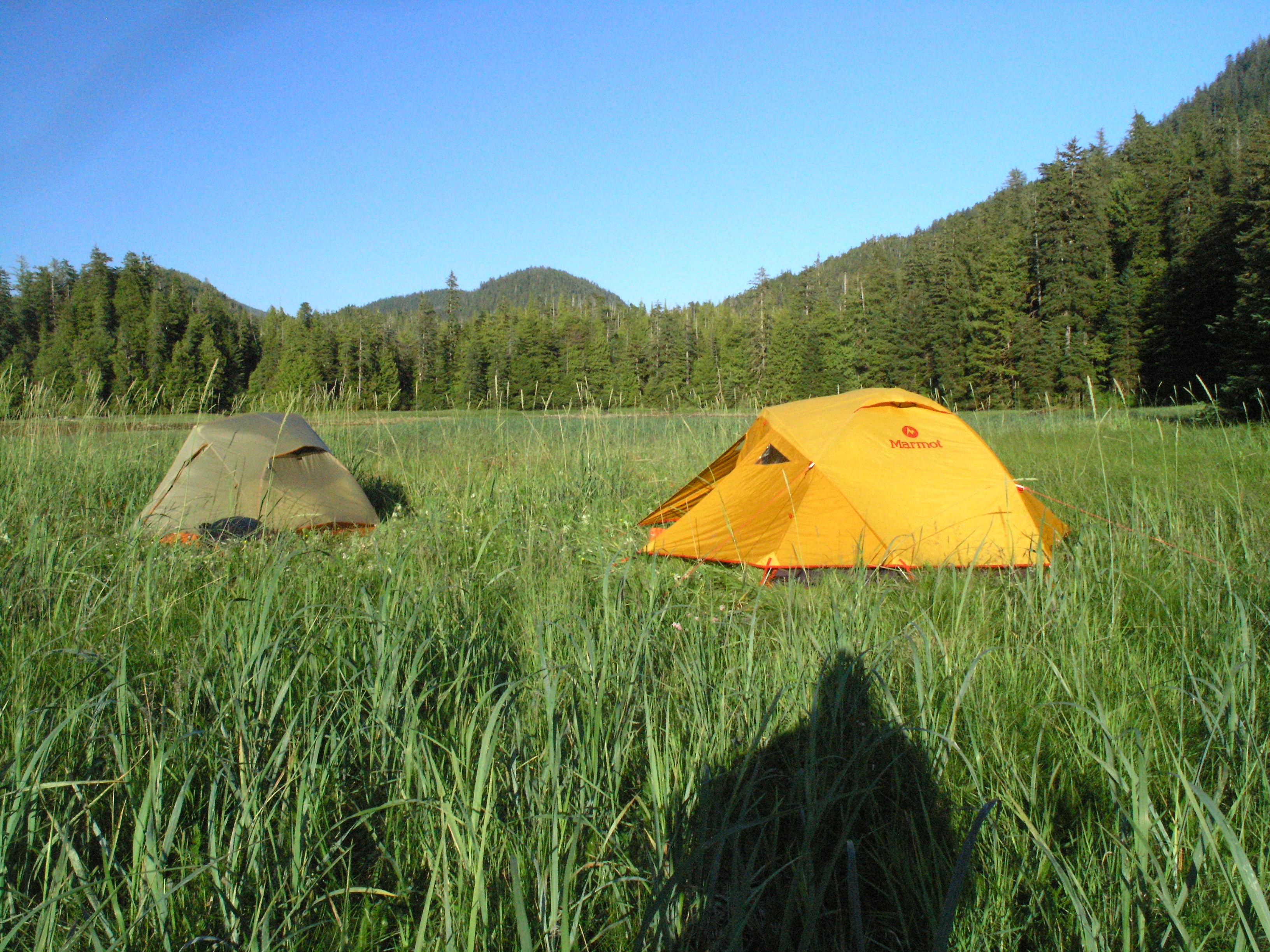 Kayak tent camping