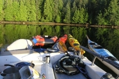 Boat and kayak trip