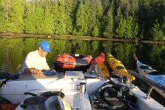 Boat and kayak trip